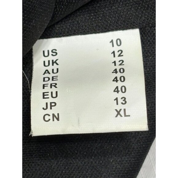 Vintage Starzz Size 10 Black Lace Evening Gown Sheer Embroidered Overlay Satin - Picture 12 of 12